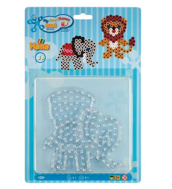 Koop Online Hama Maxi Kralen Mal - 2 st. - Olifant/Leeuw
