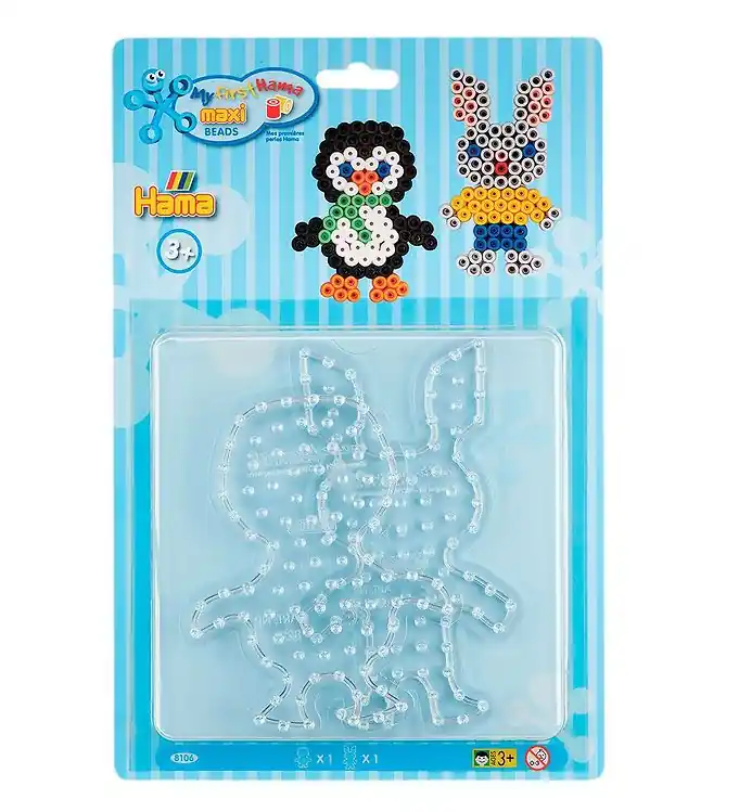 Hama Maxi Kralen Mal - 2 st. - Penguin/konijn Betrouwbaar