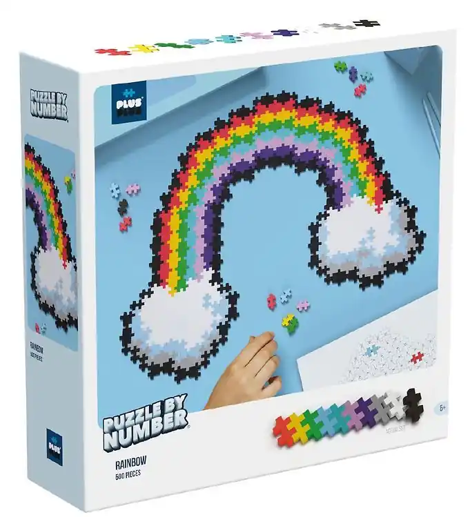 Fabrieksprijs Plus-Plus Puzzel Stad Nummer - 500 st. - Rainbow
