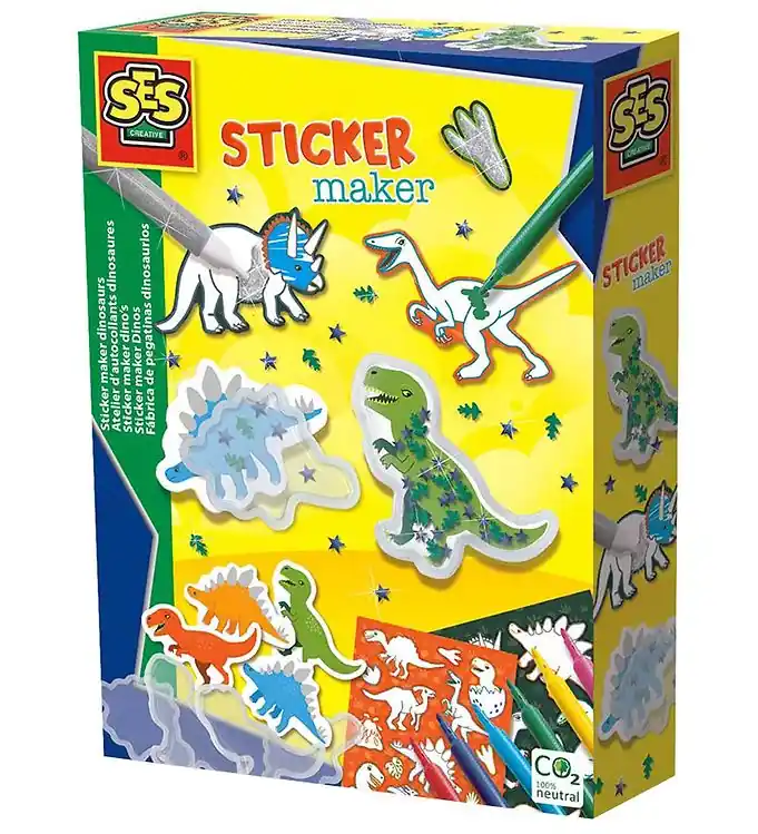 SES Creative Lav Zelfstickerset - Dinosaurussen Bestel Nu