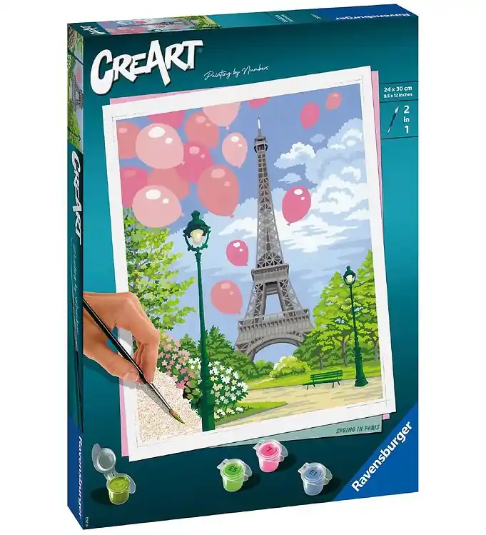 Ravensburger CreArt Verfset - Spring In Paris Direct Beschikbaar