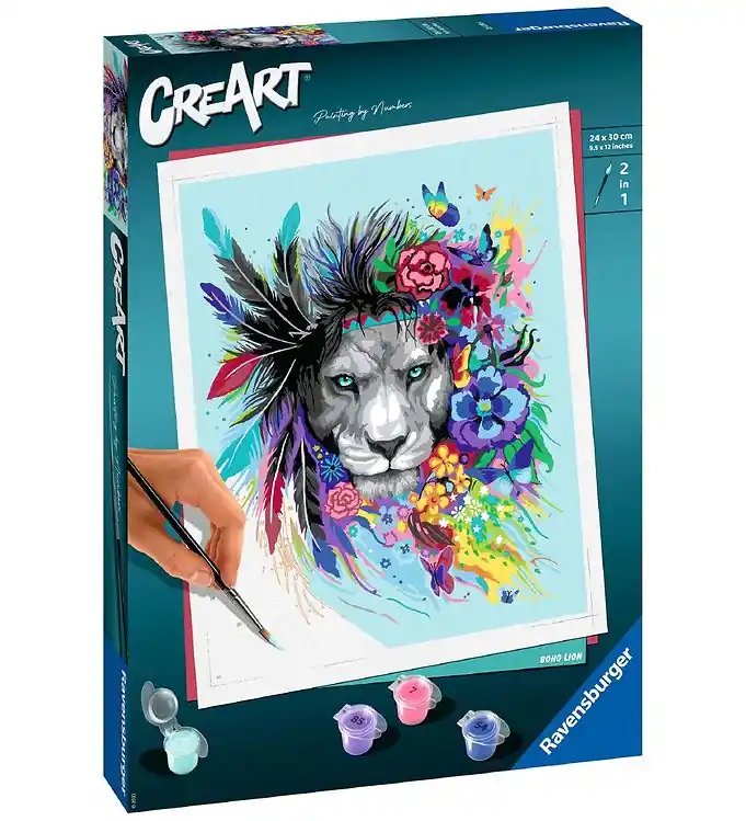 Laatste Kans Ravensburger CreArt Verfset - Boho Lion