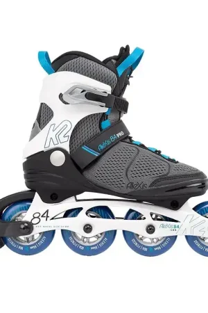 K2 Rolschaatsen - Alexis 84 Pro - Grijs/Blauw - Skeelers Direct Verzonden