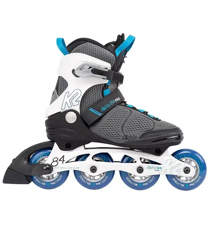 K2 Rolschaatsen - Alexis 84 Pro - Grijs/Blauw - Skeelers Direct Verzonden