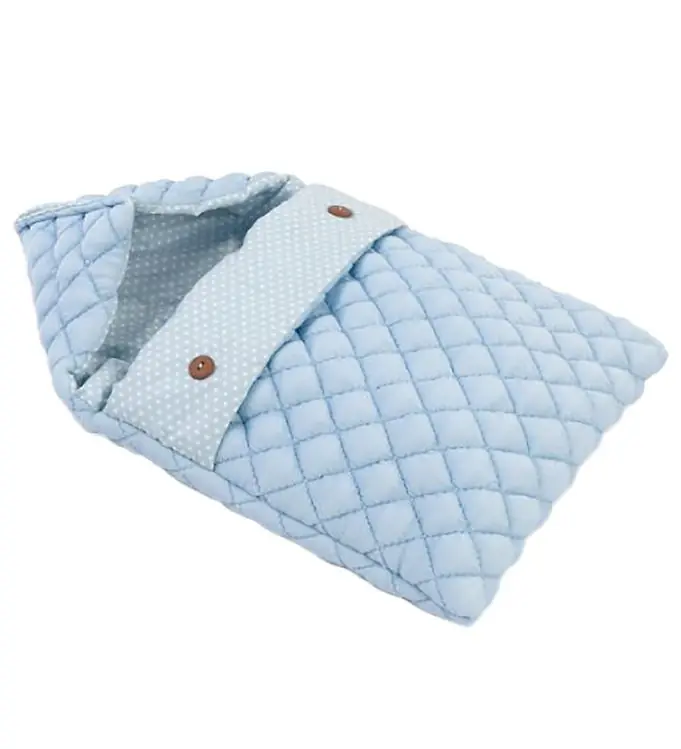 Asi Poppen Accessoires - Slaapzak - 36 cm - Blauw Fabrieksprijs