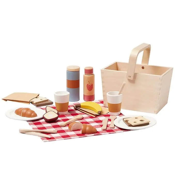 Fabrieksprijs Kids Concept Speelgoedeten - Picknick Set - Hout