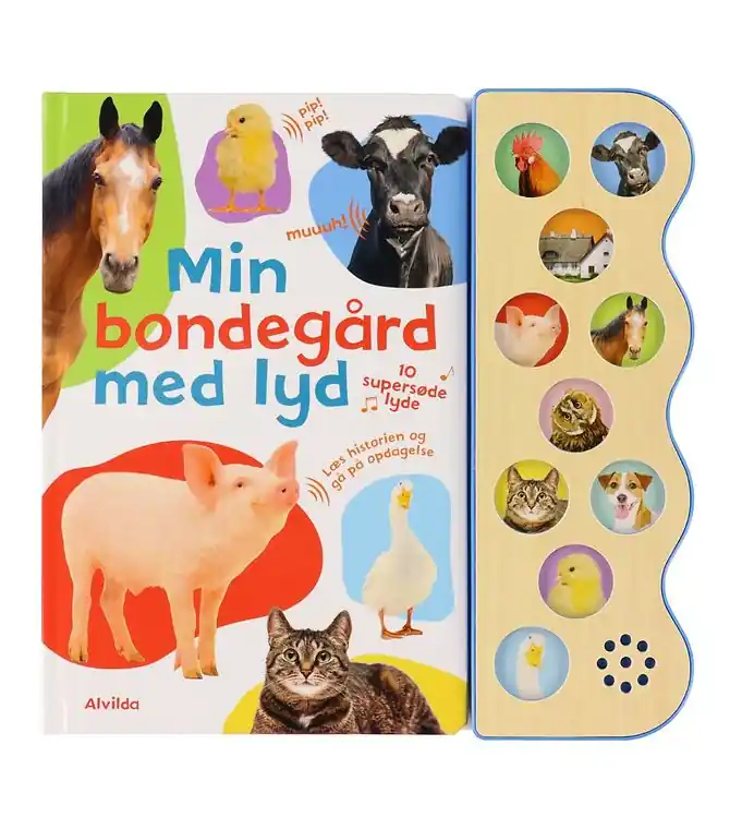 Snelle Levering Alvilda Boek m. Audio - Mijn Boerderij Met geluid - Deens