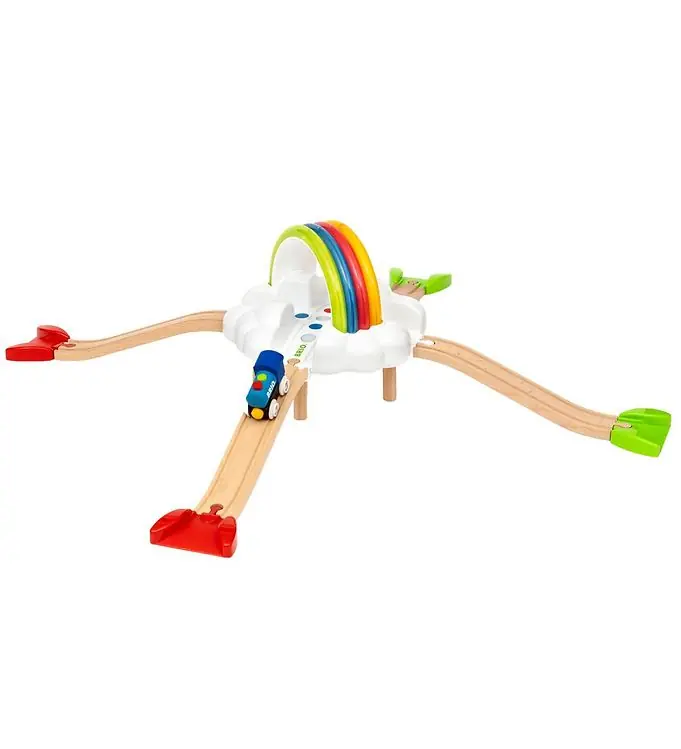 Finale Uitverkoop BRIO Treinspoor - Mijn eerste Treinspoor - Light Omhoog Regenboo
