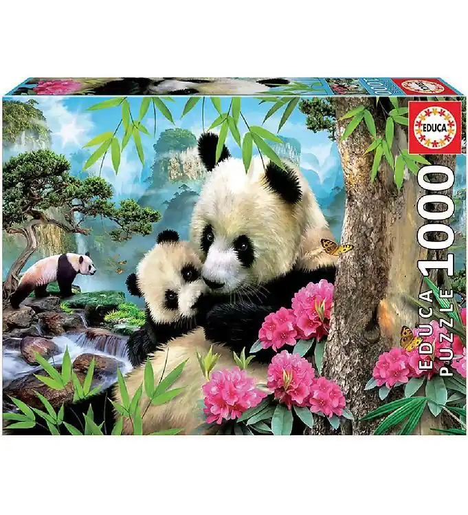 Educa Puzzel - 1000 Bakstenen - Morning Panda Gratis Retour