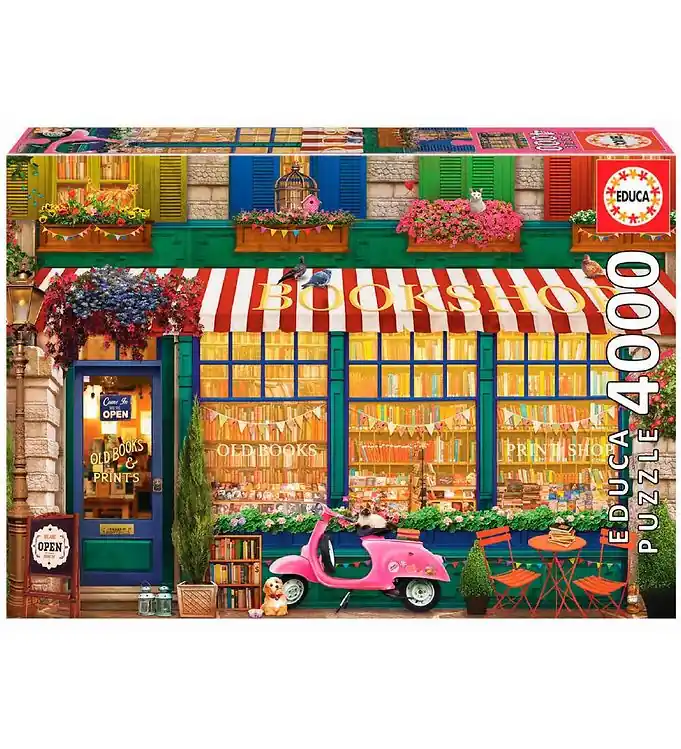 Seizoensaanbieding Educa Puzzel - 4000 Bakstenen - Vintage Bookshop
