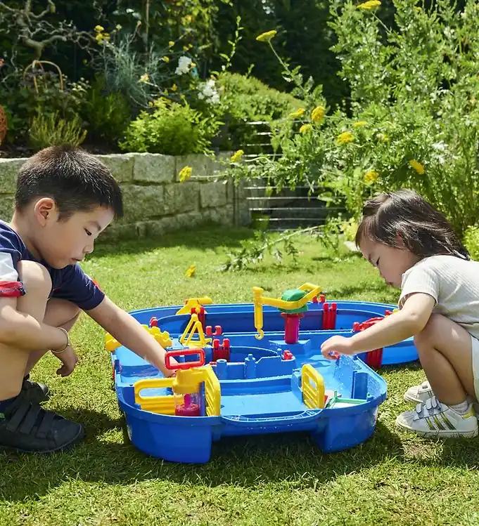 Korting AquaPlay Waterbaan - 105x120 cm - 49 Onderdelen - MEGA Brug Wate