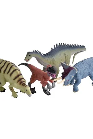 Wild Republic Tas m. Figuur - 4 st. - Dinosaur Populair