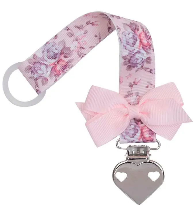Premium Little Wonders Speenketting - Bloemig m. Vlinderdas/Hart