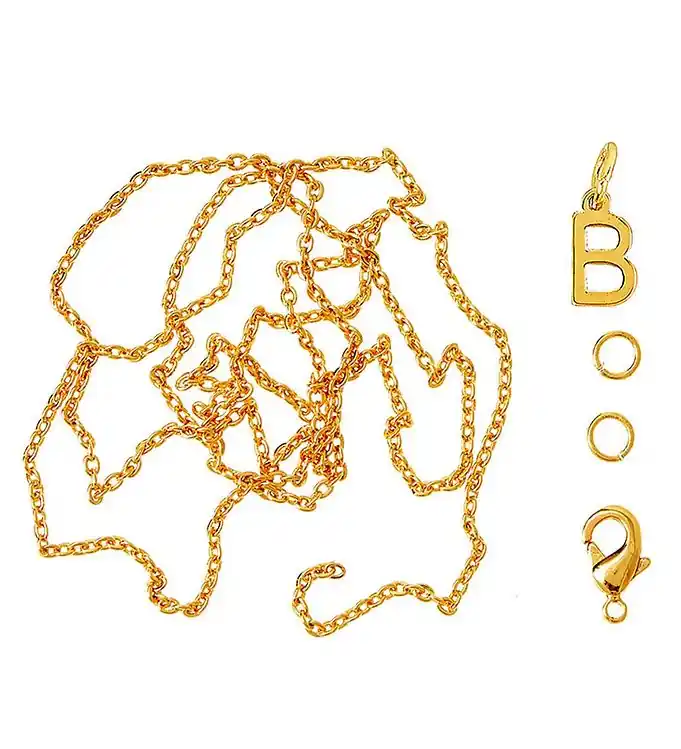 Me&My BOX Ketting m. Letter - B - Verguld Hete Deal