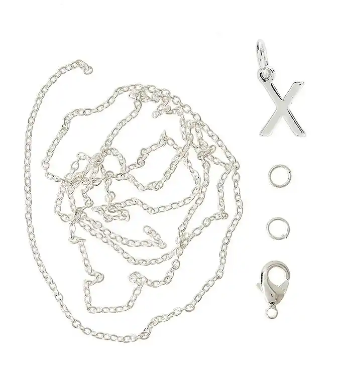 Goedkoop Me&My BOX Ketting m. Letter - X - Verzilverd