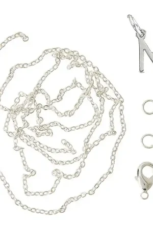 Direct Beschikbaar Me&My BOX Ketting m. Letter - N - Verzilverd