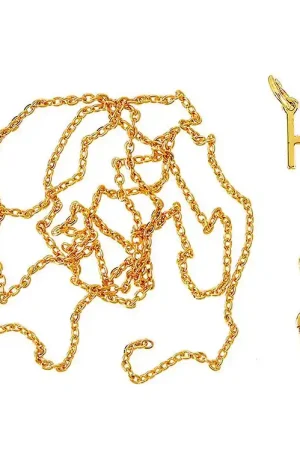 Me&My BOX Ketting m. Letter - H - Verguld Koopje