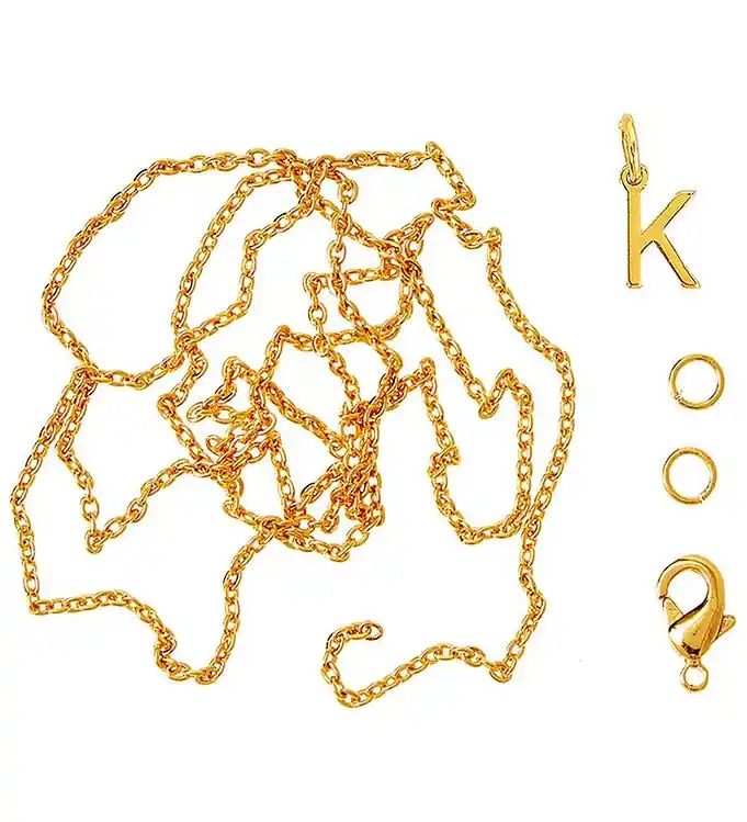 Koop Online Me&My BOX Ketting m. Letter - K - Verguld