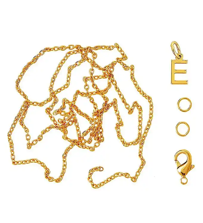 Me&My BOX Ketting m. Letter - E - Verguld Goedkoop