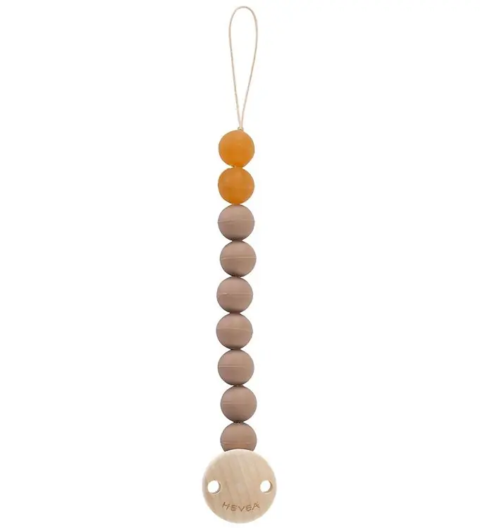 Voordeelprijs Hevea Speenketting - Natuurlijk Rubber - Tan Beige