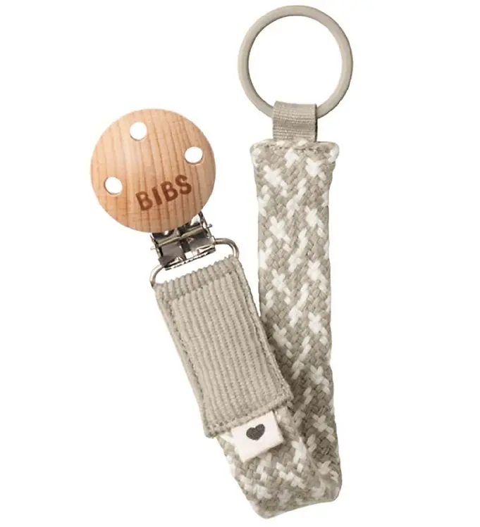 Op = Op BIBS Speenketting - Gevlecht - Waar/Ivory