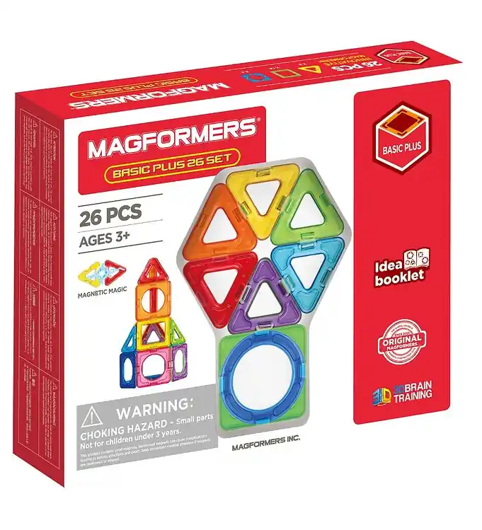 Bestel Nu Magformers Magneetset - Basic Plus - 26 Onderdelen