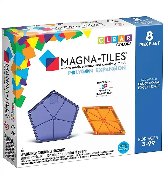 Magna-Tiles Magnet Uitbreidingsset - 8 Onderdelen - Zeshoeken Veilige Betaling