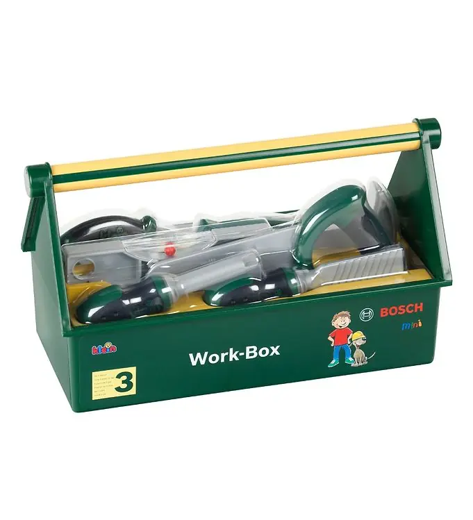 Must-Have Bosch Mini Gereedschapskist -Speelgoed - 7 Onderdelen - 30cm