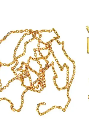 Betaalbaar Me&My BOX Ketting m. Letter - F - Verguld
