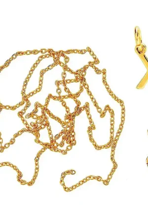 Me&My BOX Ketting m. Letter - X - Verguld Speciale Aanbieding