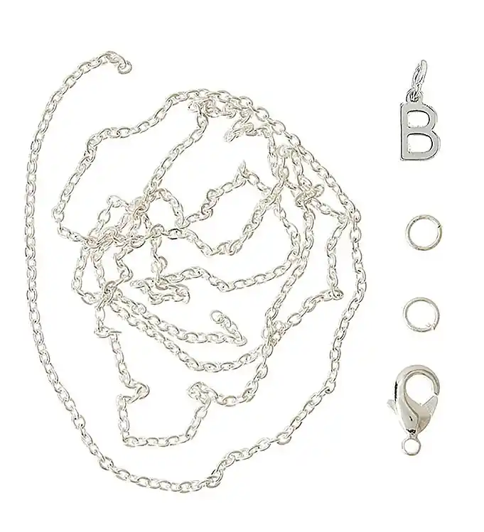 Me&My BOX Ketting m. Letter - B - Verzilverd Direct Beschikbaar