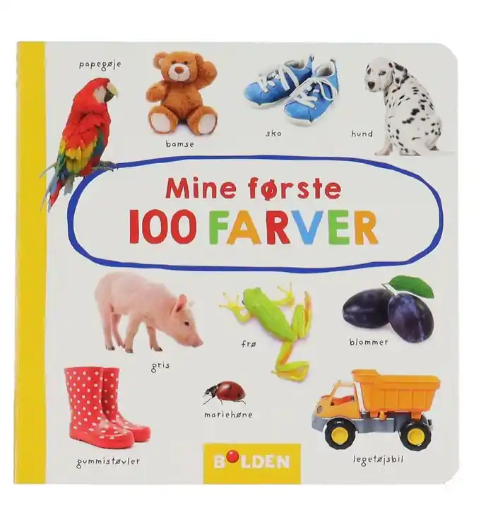 Forlaget Bolden Boek - Mijn eerste 100 Kleuren - Deens Direct Beschikbaar