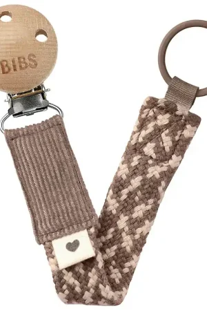 Koop Online BIBS Speenketting - Dark Oak/Vanilla