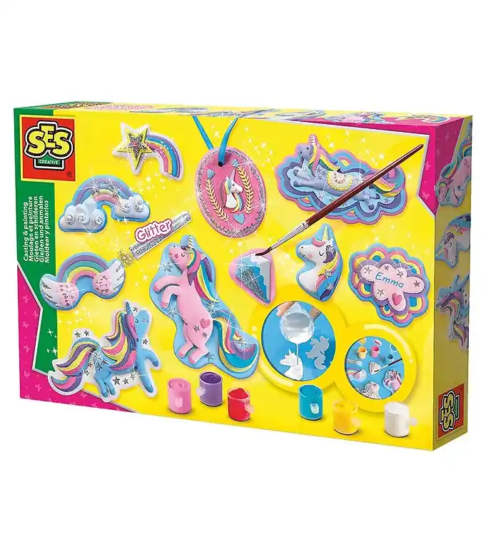 SES Creative - Gieten & Schilderen - Glitter - Eenhoorns Nieuw