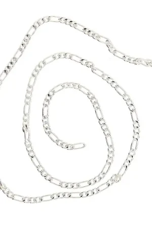 Hoge Kwaliteit Me&My BOX Figaro ketting - 45 cm - Verzilverd