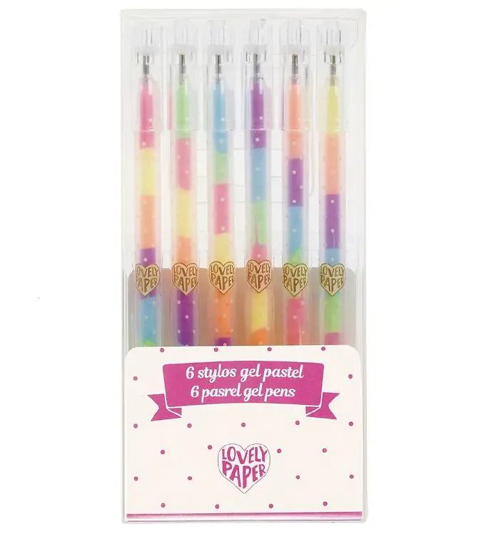 Direct Verzonden Djeco Balpennen - 6 st. - Stylos Gel Fluo