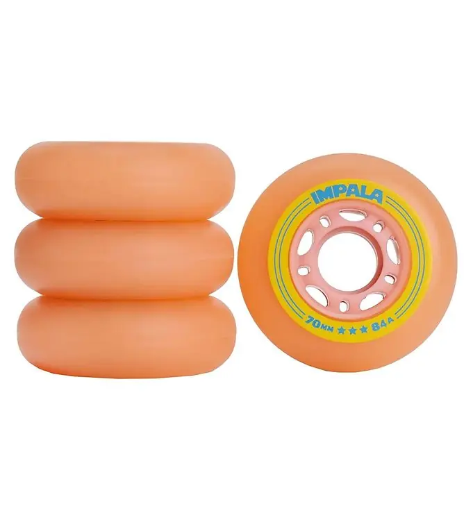 Alleen Vandaag Impala Wielen - 4-pack - 70 mm - Roze/Geel