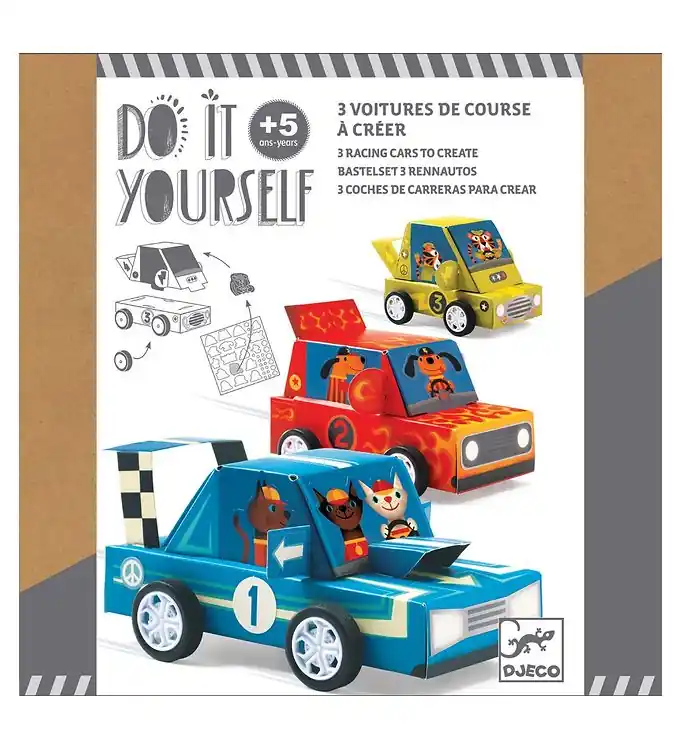 Lage Kosten Djeco Creatieve Speelset - Doe-het-zelf - Auto´s - Grand Prijs
