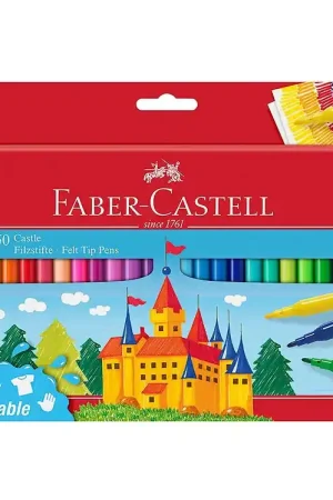 Faber-Castell Markers - kinderen - 50 st. - Multicolour Superprijs