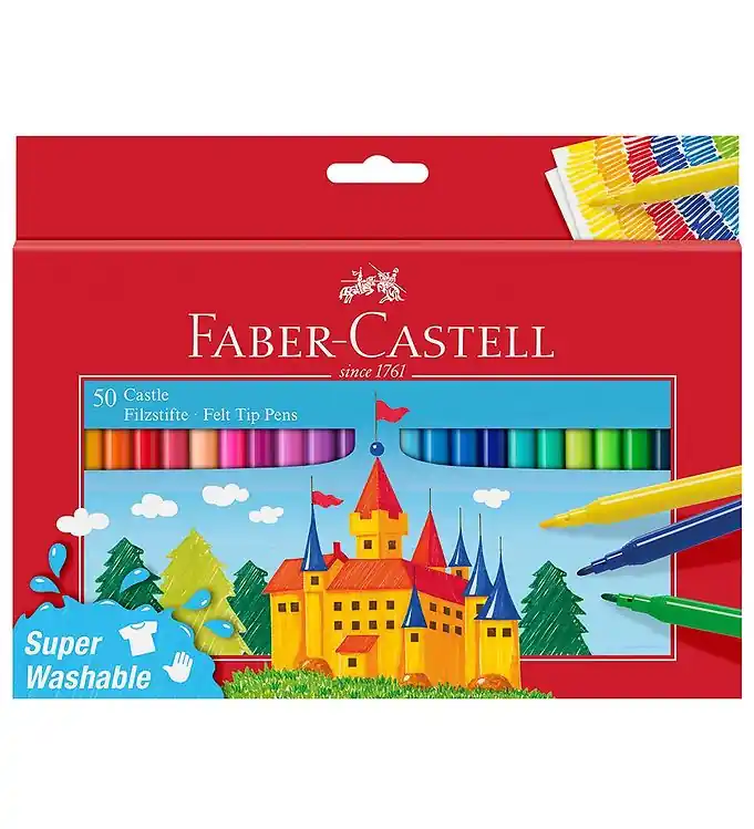 Faber-Castell Markers - kinderen - 50 st. - Multicolour Superprijs