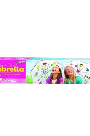 4M - KidzMaker - Beschilder je eigen paraplu Dagaanbieding