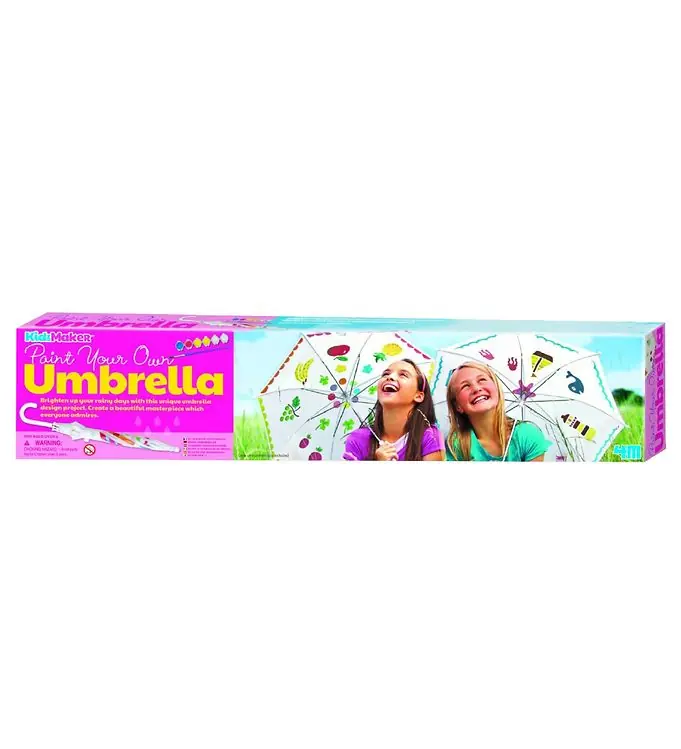4M - KidzMaker - Beschilder je eigen paraplu Dagaanbieding