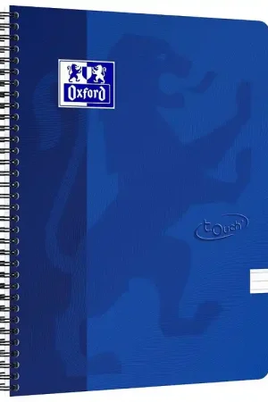 Oxford Notitieboekje - Aanraken - Lijnen - A4+ - Blauw Gereduceerde Prijs