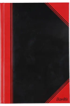 Bantex Notitieboekje - Gevoerd - A5 - Zwart/Rood Op = Op