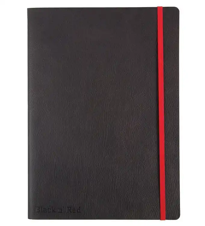 Finale Uitverkoop Oxford Notitieboekje - Soft Cover - Gelijnd - B5 - Zwart/Rood