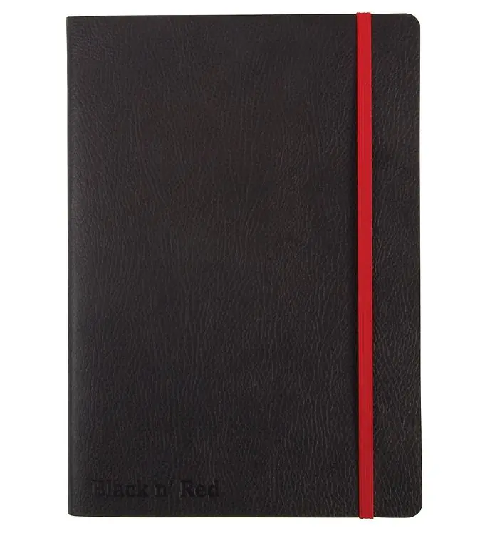 Oxford Notitieboekje - Soft Cover - Gevoerd - A5 - Zwart/Rood Nu Kopen
