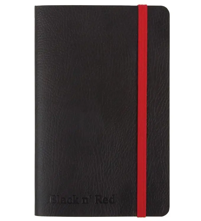 Oxford Notitieboekje - Soft Cover - Gevoerd - A6 - Zwart/Rood Koop Online