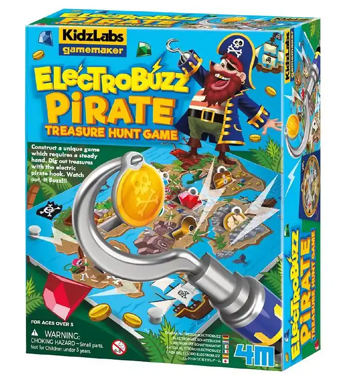 4M - KidzLabs Gamemaker - Electro Buzz Piraat Spel Bestseller