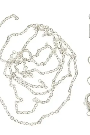 Me&My BOX Ketting m. Letter - E - Verzilverd Tijdelijk Beschikbaar