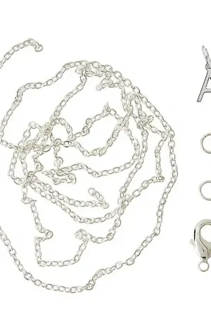 Me&My BOX Ketting m. Letter - A - Verzilverd Korting